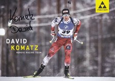 David KOMATZ - &Ouml;sterreich, Silber WM 2021 Biathlon, Original-Autogramm!