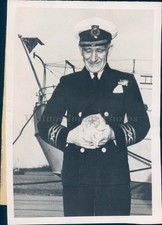 1947 Photo Captain AG Jones British Ship Chirripo Grapefruit Brownsville TX