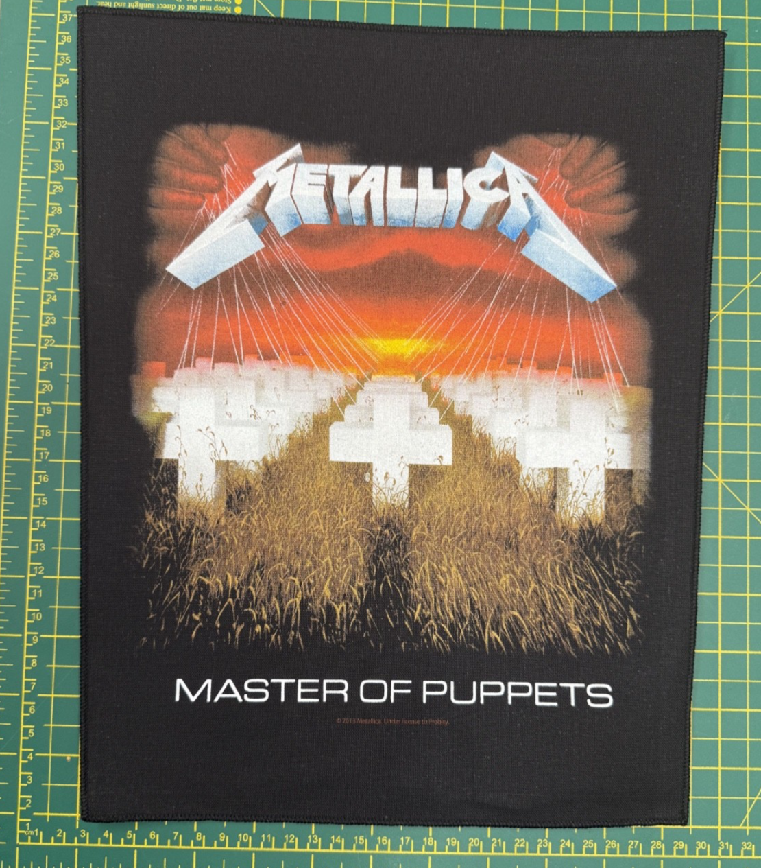 Metallica Master Of Puppets Large Size Sew On Back Patch Officially Licensed