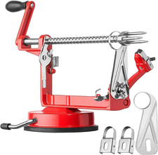 Apple Peeler Slicer Corer with Stainless Steel Blades and Powerful Suction Base
