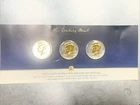 DANBURY MINT 1998 2002 2005 Set KENNEDY HALF DOLLAR, GOLD & SILVER