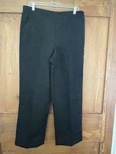 NWT Women  s Alfred Dunner Classic Fit Black Dress Pants Size 14