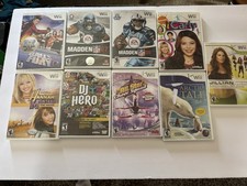 Nintendo Wii Video Game 9 Lot Bundle C 