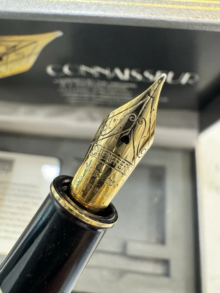 SHEAFFER CONNAISSEUR 18K 750 GOLD Nib Fountain Pen - Black Ink ⭐️⭐️⭐️ - Image 3 of 4