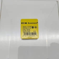 Bussmann AGC-1/4-R Fuses 0.25A 250V Fast Acting Glass Pack of 5