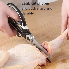 1pcs Stainless Steel Kitchen Scissors Multifunctional Household Cooking Tool