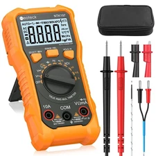 Neoteck 2000 Counts Digital Multimeter Voltmeter Tester 2000 Counts, Orange 