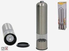 Macina Pepe o Sale Elettrico in Metallo misure 22,5x5,3x5,3cm Pimentero