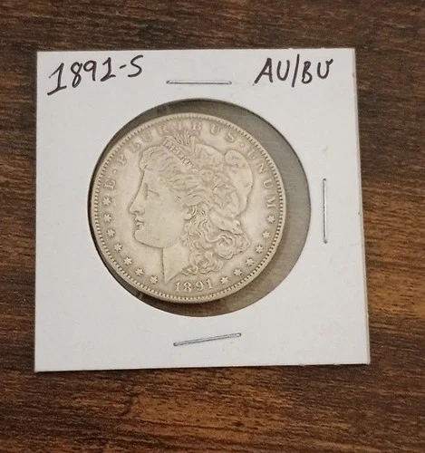 USA $1~  Morgan Silver Dollar 1891-S ~* AU/BU ~ Silver Coin