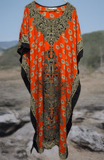 Sante Classics Dress Muumuu Dashiki Print Long Maxi Caftan Housedress Cover Up