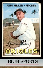 1967 Topps #141 John Miller Baltimore Orioles (see pics)