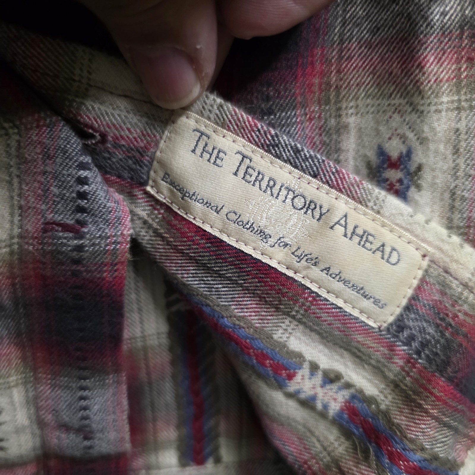 The Territory Ahead Multicolor Patterned Button D… - image 3