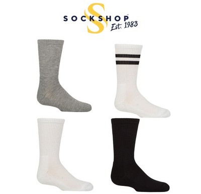 Kinder Sport Socken weich Bambus gepolstert Komfort Bündchen glatte Zehennähte - SOCKSHOP