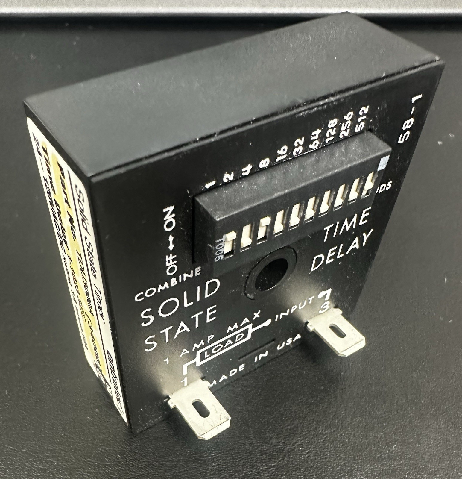 Solid State Delay-On-Make Timer Relay, 1-1023 Seconds, TDU3000A, 1A Rating