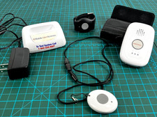 Mobile Help Cellular Medical Alert System Watch Pendant Pager Charger
