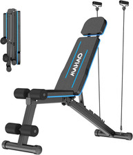 Panca Palestra Pieghevole,Panca Piana,Capacità 500 LBS Panca Regolabile Palestra
