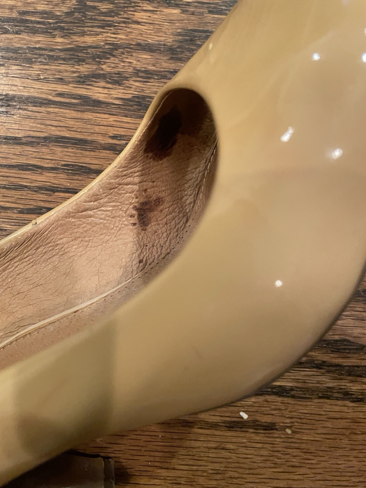 Women’s Clarks Artisan Open Toe Cream Colored Pat… - image 4