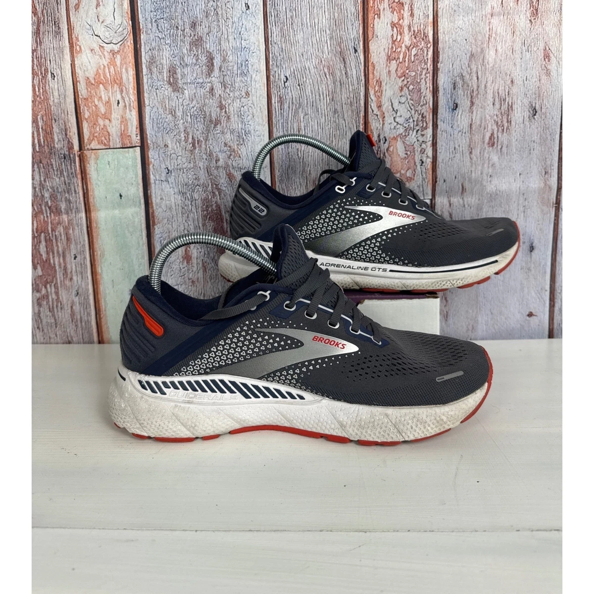 Brooks Adrenaline GTS 22 Mens 12.5 Wide 2E Navy Grey Running Shoes 1103662E435 Brooks Men main image 4