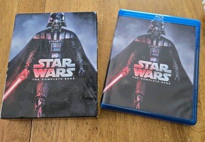 Star Wars: The Complete Saga (Blu-ray, 9-Disc Set, 2011)  Darth Vader Cover Used
