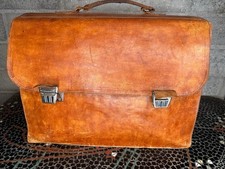 Vintage 1980s Madagascar Leather Briefcase   ...