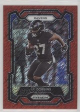 2023 Panini Prizm Red Shimmer Prizm 4/35 JK Dobbins #26 2o0