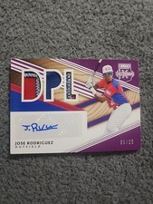 Jose Rodriguez 2020 Panini Elite Extra Edition Autograph Triple Patch Purple
