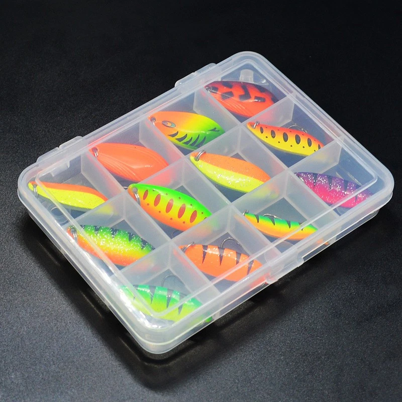 12x Set Box Trout Spoon Set Forellenblinker Blinker Kunstköder Spinnfischen - Bild 3 von 4