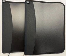 2/$29.99 Pen+Gear 1.5" 3 Ring Black Poly Zipper Binder Storing Zipper Pouch