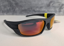 NWT Body Glove BG 1801 BLK RED MIR POL Black Wrap Polarized Mirror Sunglasses