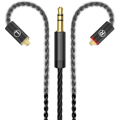 Audiovance Premium HiFi IEM Cable - Silver-Plated 3.5mm to MMCX Cord, Lossless-S