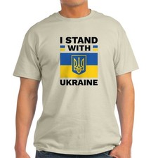 CafePress I Stand With Ukraine Light T Shirt 100 Cotton T-Shirt 906464517