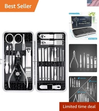 Nail Clippers Set Fingernail and Toenail Clipper Cutters, 18Pcs Manicure Pedi...
