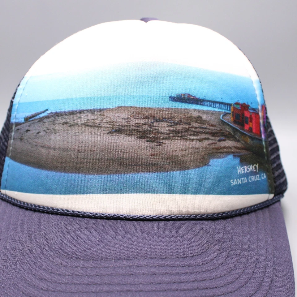 Gorra Santa Cruz Snapback Malla Azul Hershey Espuma Camionero Patín Surf California Foto 2 de 4