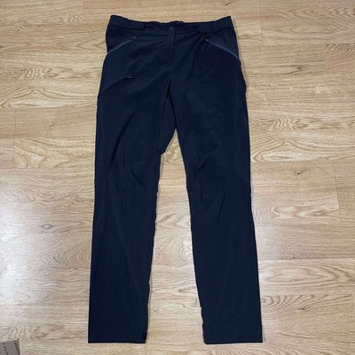 Decathlon Pants Women s 34 x 31 Black Quechua MH500 Hiking Performance Quick Dry