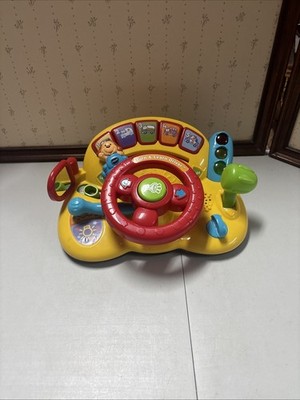 V-Tech Turn & Learn Driver Electronic Learning Toy 6-36M Light Sound Music Works