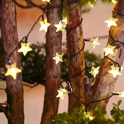 Solar-Lichterkette Garten Terrasse Hof Weihnachtsdekoration Outdoor IP65