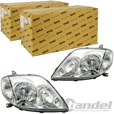 2x TYC H7 HB3 HAUPTSCHEINWERFER LINKS+RECHTS für TOYOTA COROLLA 01-2007 MIT LWR