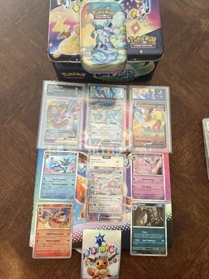 Lot evolitions Pokémon Jcc 4 Cartes Évolutions Prismatiques + 4 Cartes Gradées - Photo 1/4