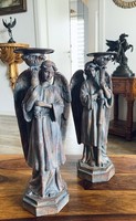 Kerzenleuchter Engel Set Barock Leuchter KerzenstäNder Kerzenhalter Antik Stil