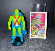 MARTIAN MANHUNTER+Original Cape DC Super Powers Vintage Kenner 1985 Figure,Comic