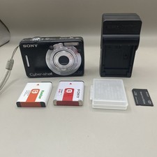 Sony Cyber-shot DSC-W55 7.2MP 3x Optical Zoom Camera Black Parts Only-Free Ship