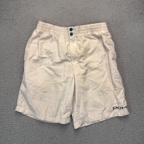 Vintage PCH Pacific Coast Highway Shorts Men Medium Tan Khaki Outdoor Beach FLAW