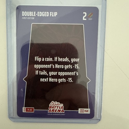 Bo Jackson Battle Arena 2026 Play Card 20 PL-20 Double-Edged Flip