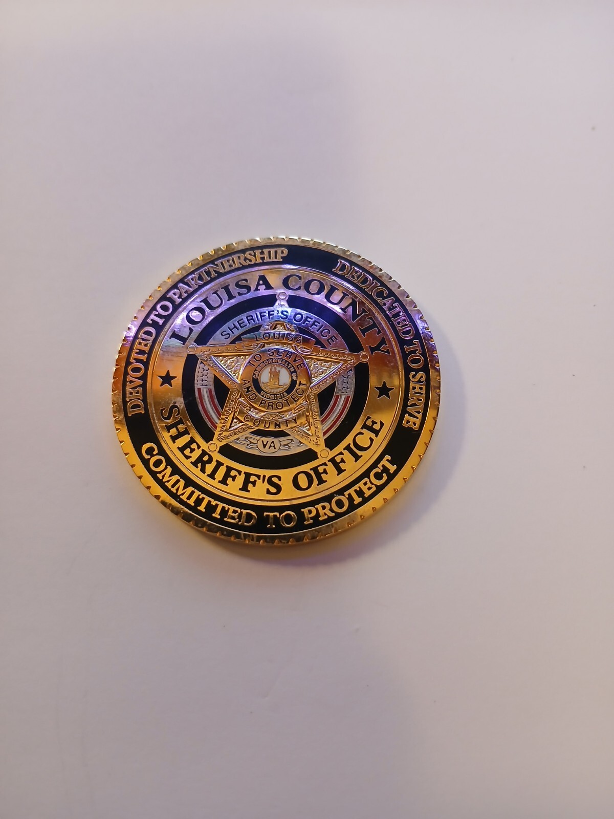 Louisa County Virginia VA Sheriff Coin Rare Collector Challenge Police