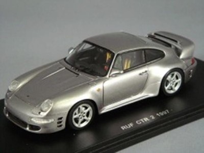 Spark S0706 1/43 Porsche 911 RUF CTR 2 1997 silver Model Car From Japan