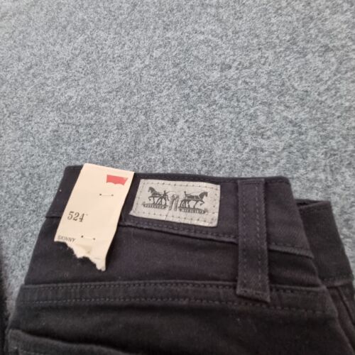 Levi's Jeans womens black 30 Demin Regular skinny low rise casual Size 30 - Picture 2 of 14