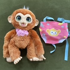 FurReal Piper My Baby Monkey And Carrier Animated Plush 2021 WORKS