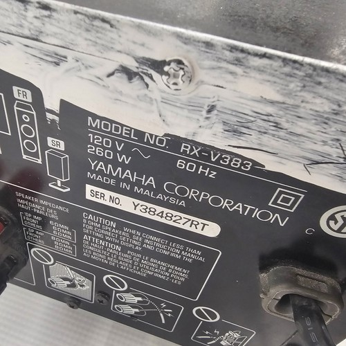 Receptor Yamaha RX V383 5.1 canales 100 vatios (tal cual ver detalles) - Imagen 7 de 9