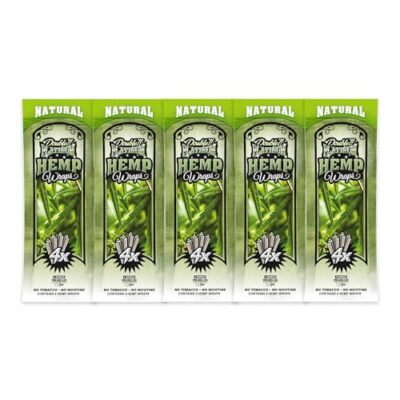 Platinum Wraps - Natural/Flavorless - 5 Pouches - (4 Wraps/Tips Per Pack)