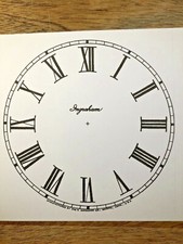 5 Inch Ingraham Clock Replacement Paper Dial (Lot143)